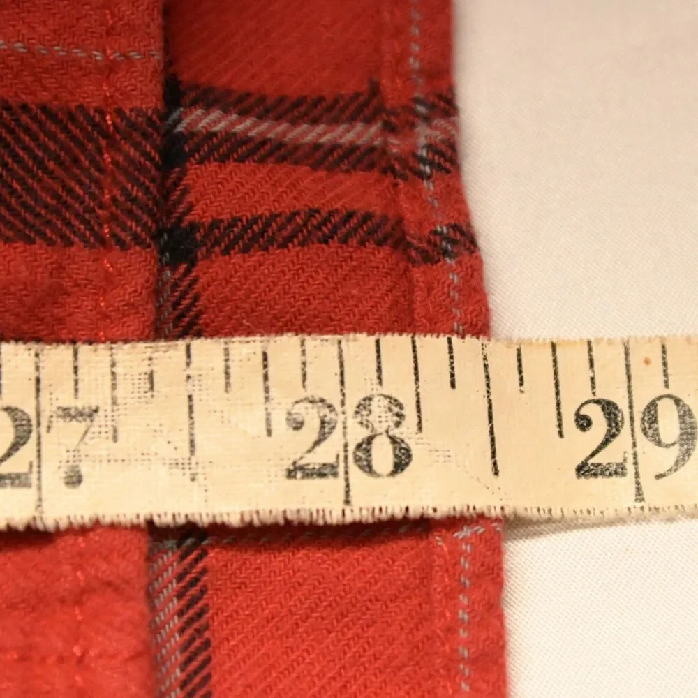 J Crew Womens 6 Red Plaid Long Sleeve Flannel Button Down Shirt - Picture 7 of 7